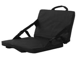 Folding Cushion Outdoor Portable Adjustable Camping Cushion Chair with Backrest Black V1294-YM0901-3111200316211