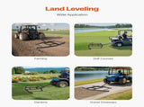 Drag Harrow, 66" Width Tow Behind Drag Harrow, Q235 Steel Driveway Grader with Adjustable Bars & Pin V952-QYP66INCHESQIYRIOV0