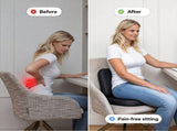 Black Memory Foam Donut Seat Cushion, Ergonomic Tailbone Support for Car, Office Chair and Sofa V1188-MS-731-038