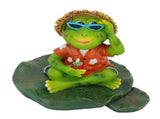 Floating Frog Statue Cute Resin Frog Sculpture Garden Ornament for Outdoor Pond Decoration V1294-YM0523-3111210410611