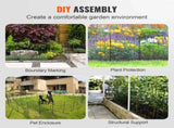 Garden Fence, No Dig Fence 61 x 33 cm Animal Barrier Fence, Underground Decorative Garden Fencing V952-JSWL2413INCHNOKRCV0