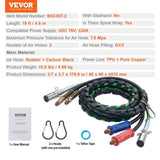 15FT Semi Truck Air Lines Kit, 3-in-1 Air Hoses & ABS Power Line for Semi Truck Trailer Tractor, V952-BKCKQRGTJSHY9EVQXV9