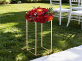 Wedding Flower Stand, 10PCS 60cm Column Flower Stand, Floral Stands with Metal Laminate, Gold V952-HLHJLFT10J60IFM47001V0