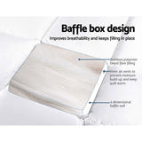 Giselle Bedding 5cm Bamboo Pillowtop Mattress Topper 1000GSM Mattress Pad for Back Pain Relief TOPPER-BAM-D
