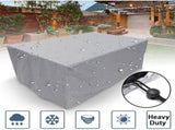 Cover Living Room of Garden Gray, Rectangulaire Tissu Oxford Waterproof Protection of the Snow V1237-MS-626-265
