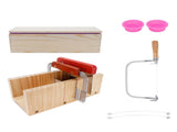 9PCS/Set 1200ml Silicone Soap Molds Kit Wood Bread Cutter DIY Soap Making Cutting Tool V1294-YM0901-3118210069211