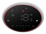 Smart Thermostat 1 Week Programmable LED Display Recessed Round Digital Thermostat AC95240V for V1294-YM0901-3114230117111