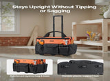 Rolling Tool Bag, 110 lbs Load Capacity, 27 Pockets Heavy Duty Roller Tool Bag on Wheels, Adjustable V952-GLGJD20YC16849CWN001V0
