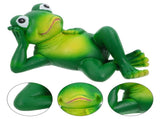 Set of 3 Green Resin Frog Figurines Outdoor Garden Decor Lawn Ornaments for Yard and Patio V1366-AZ2-W-18468