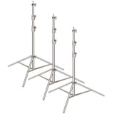 3Pcs 260cm Heavy Duty Stainless Steel Light Stand for Photo and Video V571-328453949393