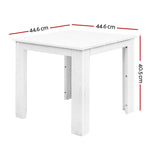 Gardeon Coffee Side Table Wooden Desk Outdoor Furniture Camping Garden White FF-BEACH-DESK-WH