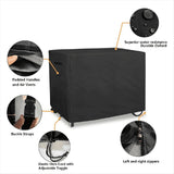 Outdoor Prep Table Cover with Split Zipper, Waterproof Stainless Steel & Work for Patio V1370-AZ4-18640