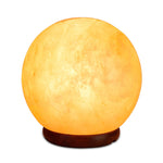 12V 12W 6.5" Ball Himalayan Pink Salt Lamp Carved Rock Crystal Light Bulb On/Off V238-SUPDZ-32745219522640