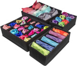 4 Pack Foldable Drawer Dividers Storage Boxes V178-87446