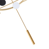 Wall Clock Living Room Decor Metal Deer Horn Swinging Gold Pendulum Geometric Wall Clock Decor V1294-YM0901-3115240035311