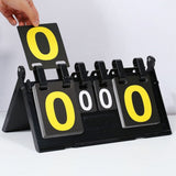 Black PVC flip scoreboard, suitable for basketball, football, and tennis sports V1366-AZ2-W-13459