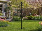 Toque Bird Feeder Station Hanging Stand Feeder 8 Hooks 4 Feeders Outdoor 224cm KT1060-BK-PLUS-AU