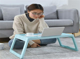 Laptop Bed Tray Table Portable Lightweight Mini Picnic Table for Laptop Working Writing Blue V1294-YM0523-3116220003611