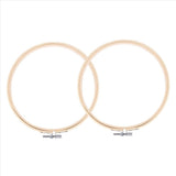 NEW 24 Pieces 7 Inch Wooden Embroidery Hoops Bulk Bamboo Circle Hoop Round Ring for Art Craft Handy V1366-AZ2-W-21715