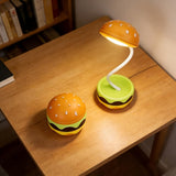 Orange Burger-Shaped Night Light Rechargeable Night Light Touch Switch Night Light 3 V1347-DSZ-XXX-NNN