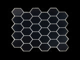 3D Peel-and-Stick Wall Tiles Black Hexagonal Design, 10 Sheets V63-837081