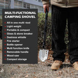 X-BULL Folding Shovel Outdoor Camping Survival Tools Multifunction Military V211-AUEB-FS001