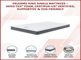 King Single Memory Foam Mattress OEKO-TEX Textile & CertiPUR-US Certified Foam V63-952671