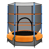 Everfit 4.5FT Trampoline for Kids w/ Enclosure Safety Net Rebounder Gift Orange TRAMPO-C-MINI45-OR