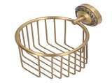 Brass Antique Toilet Roll Holder Punch Free Stable Wall Mount Paper Towel Rack for Bathroom V1294-YM0626-3112220089411
