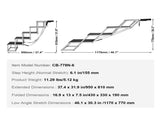 Dog Stair for Cars, Wide 5-step Dog Car Steps, Folding Dog Car Ramp with Nonslip Surface, Portable V952-KZDGLT5STEP1DLM2TV0