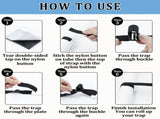 Pool Cover Straps, Solar Cover Reel Strap kit for In-Ground Swimming Pools, Including 8 Straps with V1370-AZ4-00409