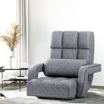 Artiss Floor Lounge Sofa Bed Swivel Grey FLOOR-0163-GY