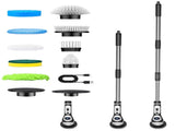 Multi-Functional Electric Spin Scrubber with Voice Broadcast, 9 Heads, Adjustable Extension Handle & V888-ELOSUNG35777