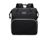 Multifunctional Diaper Backpack with Mosquito Net and Insulated Pockets - Black V888-ELOSUNG15305