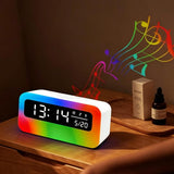 4 in 1 Bluetooth Speaker Alarm Clock RGB Night Light White Noise Machine V1263-JX-8228