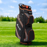 Everfit 14 Ways Dividers Golf Bag Stand Insulated Carry Bag Zippered Rain Cover GOLF-A-BAG-14D