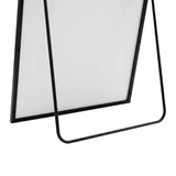 Yezi Rectangular Full Length Mirror 165x60cm Black Standing Floor Wall Leaning DECO1040-BK-165X60-AU