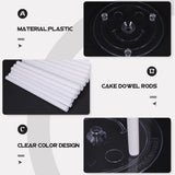 Clear Plastic Cake Support Rods for Easy Installation in Theme Parties 1Set V1192-AZ-W-22461