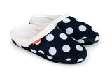 ARCHLINE Orthotic Slippers Slip On Arch Scuffs Pain Relief Moccasins - Polka Dots - EU 41 V563-AS502-41