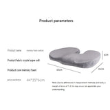 Black Memory Foam Seat Cushion - 44 x 35 x 6 cm Polyester Chair Pad, Anti-slip bottom,Thickened V888-ELOSUNG56049-4