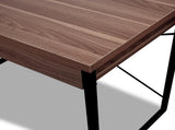Artiss Computer Desk Drawer Storage Walnut 100CM MET-DESK-118-WN