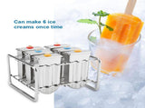 Stainless Steel Molds Ice Cream Industrial Home Kitchen DIY Ice Pop Mould Maker Tool V1294-YM0727-JY06255-02