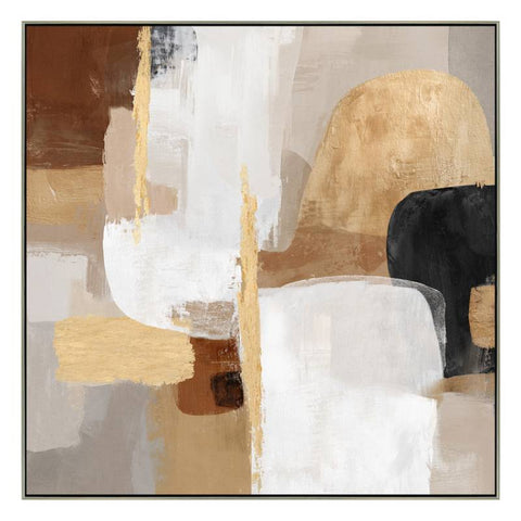 Harvey Abstract Framed Canvas 80x80cm V637-E592654