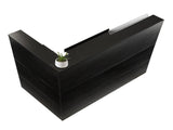 Reception Desk, 1400 x 800 x 1200 mm L-Shaped Front Counter Table, Office Reception Counter with V952-YBQTLX1CDCCJ185MFV0
