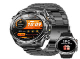 Smart Watch with Bluetooth Calling - 1.53" IPS Screen Health Tracker with Heart Rate SpO2 Sleep V1258-SMARTWATCH-04-BLACK-STEEL