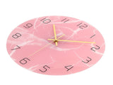 Innovative Pink Wall Clock Acrylic UV Printing Clock for Living Room Home Bedroom V1294-YM0710-3115210162011