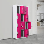 12-Door Locker for Office Gym Shed School Home Storage - 4-Digit Combination Lock V63-838921