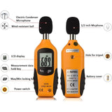Sound Level Meter 40-130Dba, Professional Decibel Meter With Backlit Display V1188-MS-227-2808