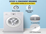 32 x 30 x 2.5 Inch Washing Machine Pan 18 GA Thickness 304 Stainless Steel Heavy Duty Compact Washer V952-SC32X30X2YC000001V0