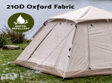 Weisshorn Camping Tent Family Shelter 210D Oxford Fabric Awning 210cm Khaki XFEL-TENT-CANOPY-BE